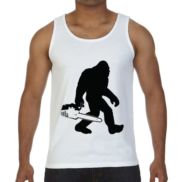 Lumberjack Bigfoot Chainsaw Sasquatch Logger Funny Comfort Colors® Tank Top