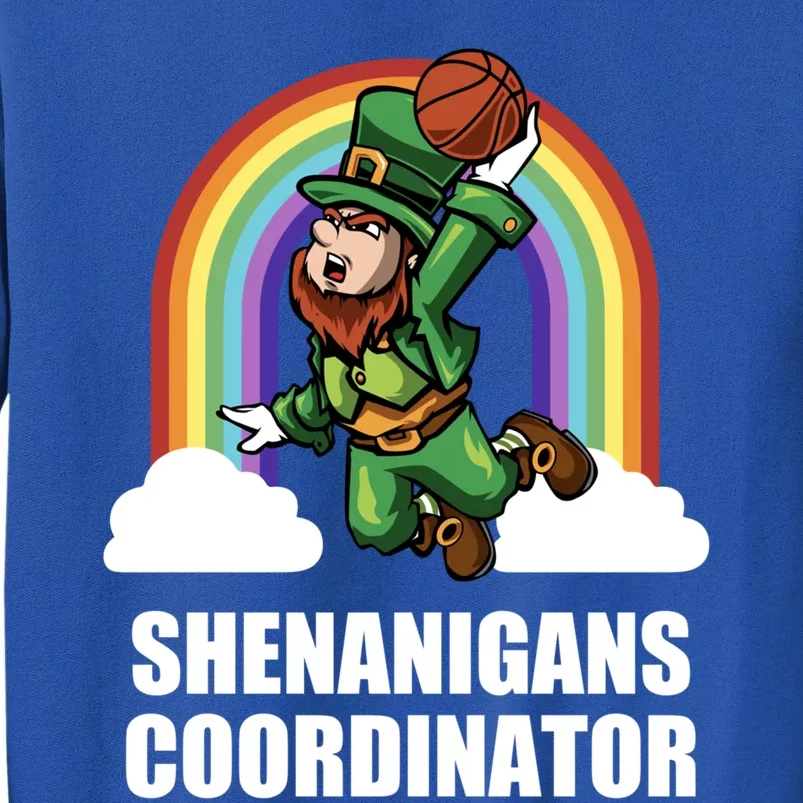 Leprechaun Basketball Coach Funny St Patricks Day Gift Tall Sweatshirt