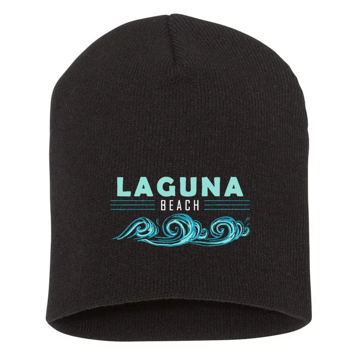 Laguna Beach California Souvenir Short Acrylic Beanie