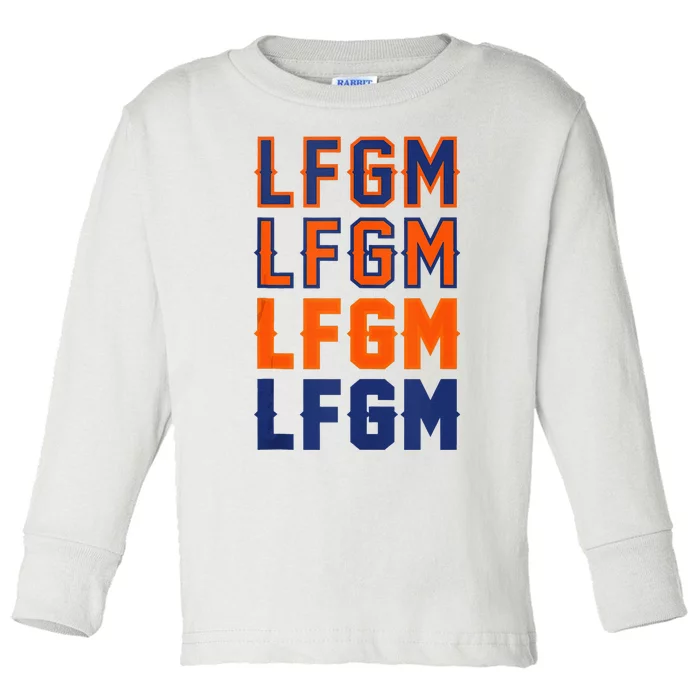 LFGM Baseball Catchers Pitchers LFGM Toddler Long Sleeve Shirt