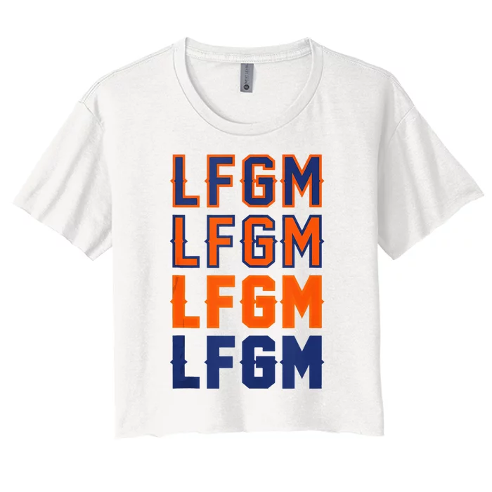 LFGM Baseball Catchers Pitchers LFGM Women's Crop Top Tee