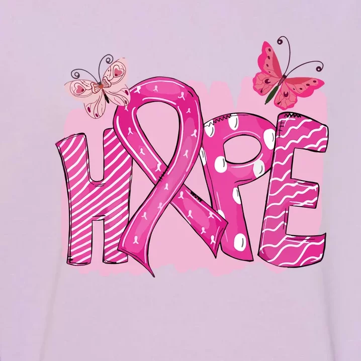 Leopard Breast Cancer Awareness Hope Pink Ribbon Sunflower Gift Garment-Dyed Sweatshirt