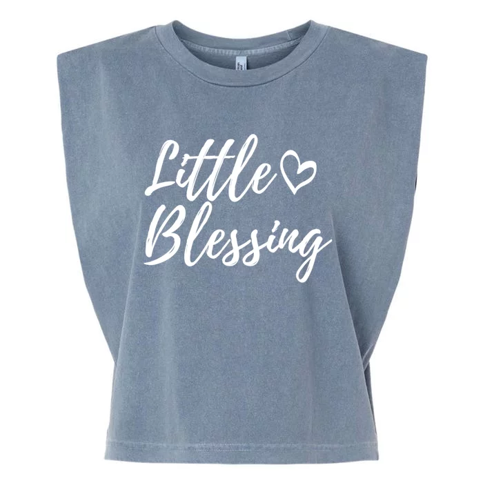 Little Blessing Cute Gift Christmas Family Matching Gift Garment-Dyed Women's Muscle Tee