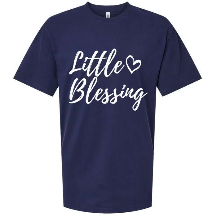 Little Blessing Cute Gift Christmas Family Matching Gift Sueded Cloud Jersey T-Shirt