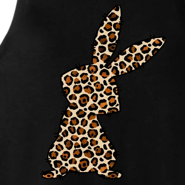 Leopard Bunny Cute Gift Ladies Tri-Blend Wicking Tank