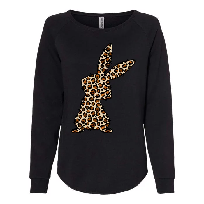 Leopard Bunny Cute Gift Womens California Wash Sweatshirt