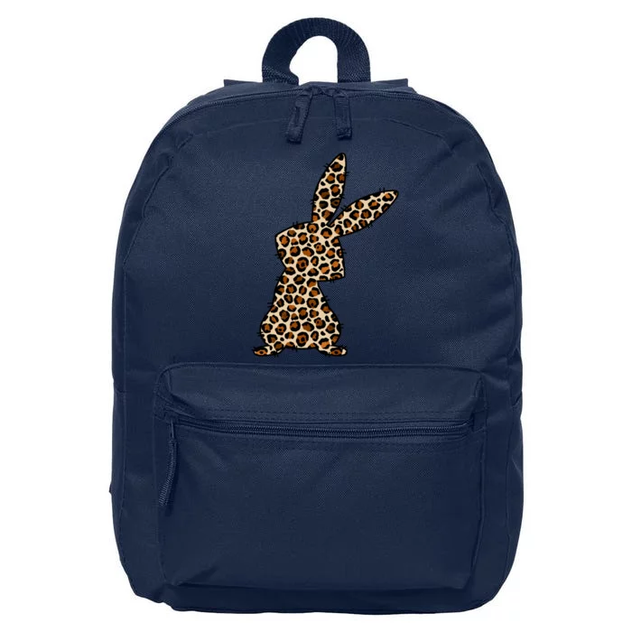 Leopard Bunny Cute Gift 16 in Basic Backpack