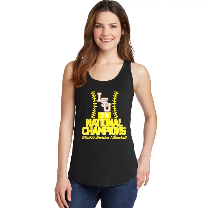 Llsu Baseball Championship Ladies Essential Tank