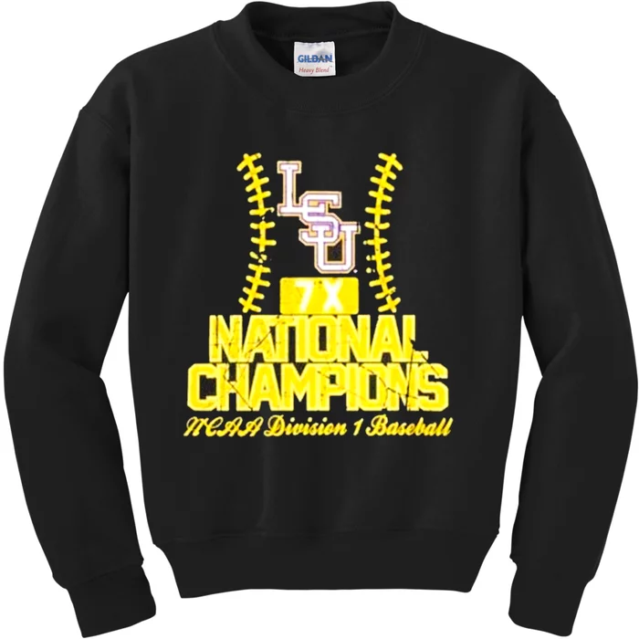 Llsu Baseball Championship Kids Sweatshirt