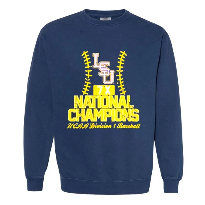 Llsu Baseball Championship Garment-Dyed Sweatshirt