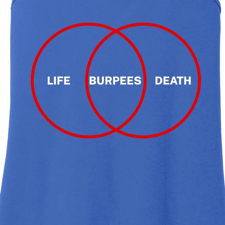 Life Burpees Death Funny Gym Fitness Cute Gift Ladies Essential Tank