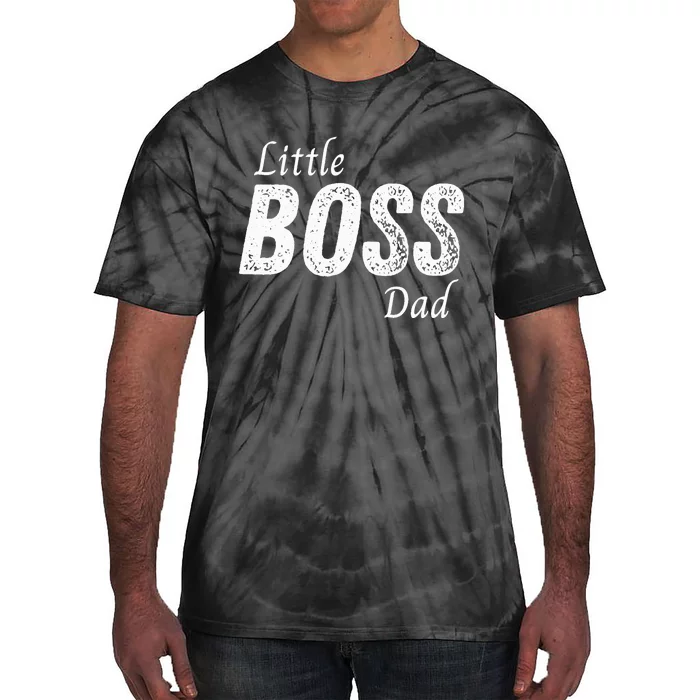 Little Boss Daddy Baby Children Father Tie-Dye T-Shirt