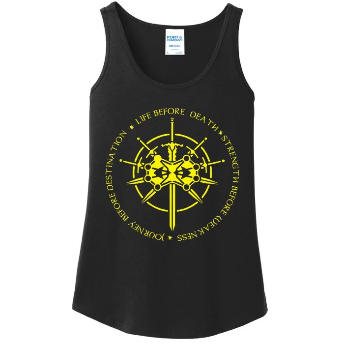 Life Before Death Strength Before Weakness Funny Quote Ladies Essential Tank