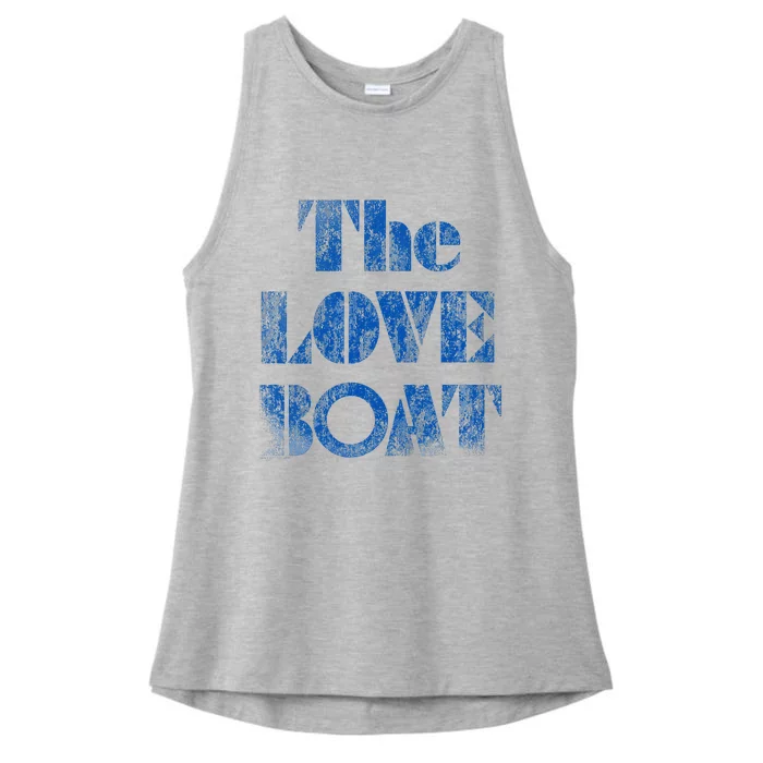 Love Boat Distressed Ladies Tri-Blend Wicking Tank