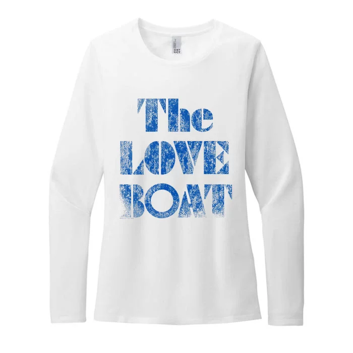 Love Boat Distressed Womens CVC Long Sleeve Shirt