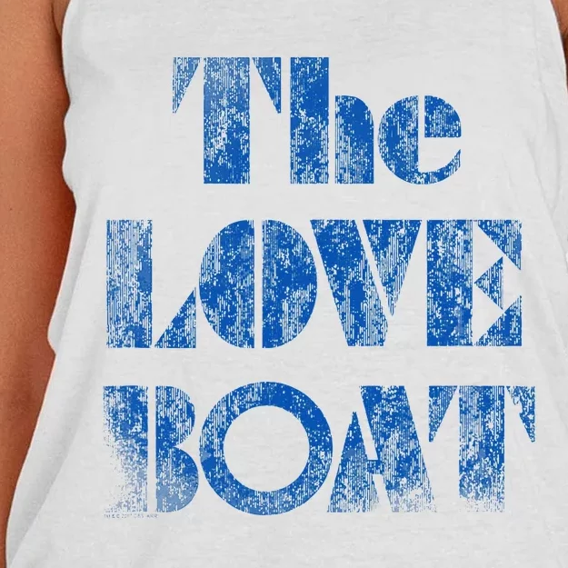 Love Boat Distressed Women's Knotted Racerback Tank