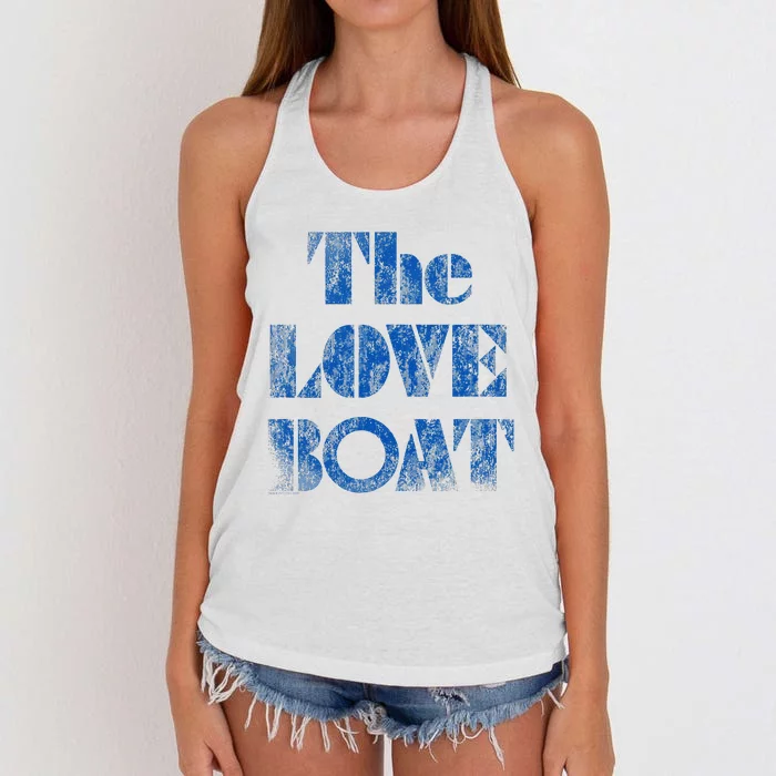 Love Boat Distressed Women's Knotted Racerback Tank