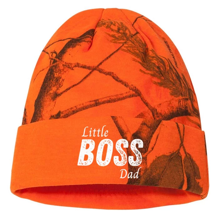 Little Boss Daddy Baby Children Boy Fathers Day Kati - 12in Camo Beanie