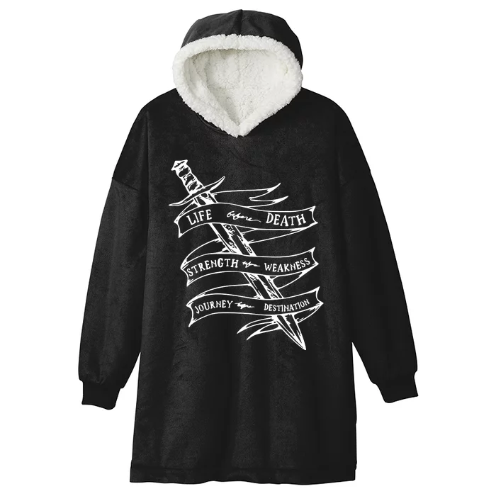 Life Before Death Strength Before Weakness Journey Before Destination Hooded Wearable Blanket