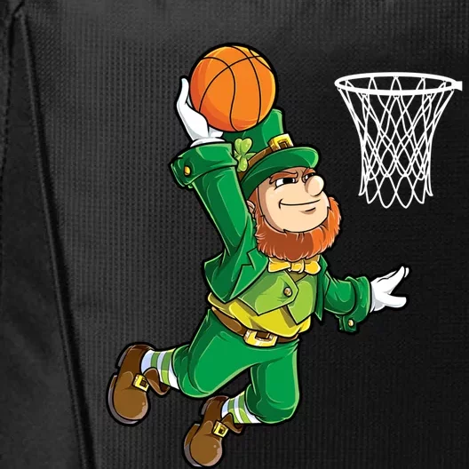 Leprechaun Basketball Dunk St Patricks Day Sports Gift City Backpack