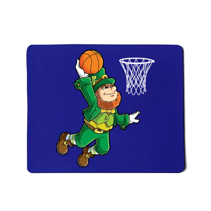 Leprechaun Basketball Dunk St Patricks Day Sports Gift Mousepad