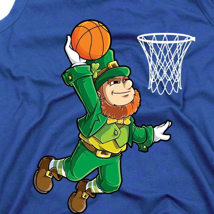 Leprechaun Basketball Dunk St Patricks Day Sports Gift Tank Top