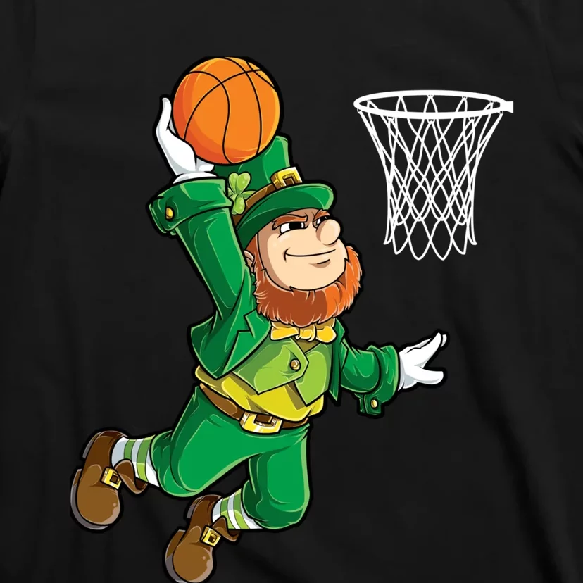 Leprechaun Basketball Dunk St Patricks Day Boy Sports T-Shirt