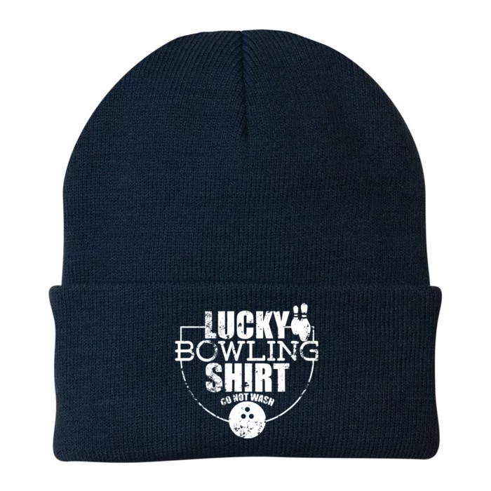 Lucky Bowling Do Not Wash Funny Quote For Bowlers Knit Cap Winter Beanie