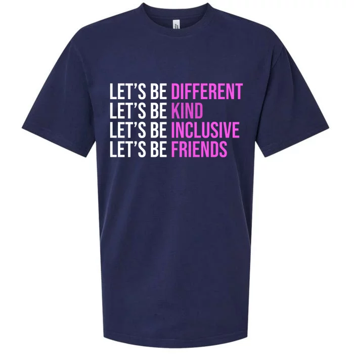 Let's Be Different Kind Inclusive Friends Sueded Cloud Jersey T-Shirt