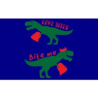 Love Bites Dinosaurs Holding Hearts Valentines Day Dinosaur Gift Bumper Sticker