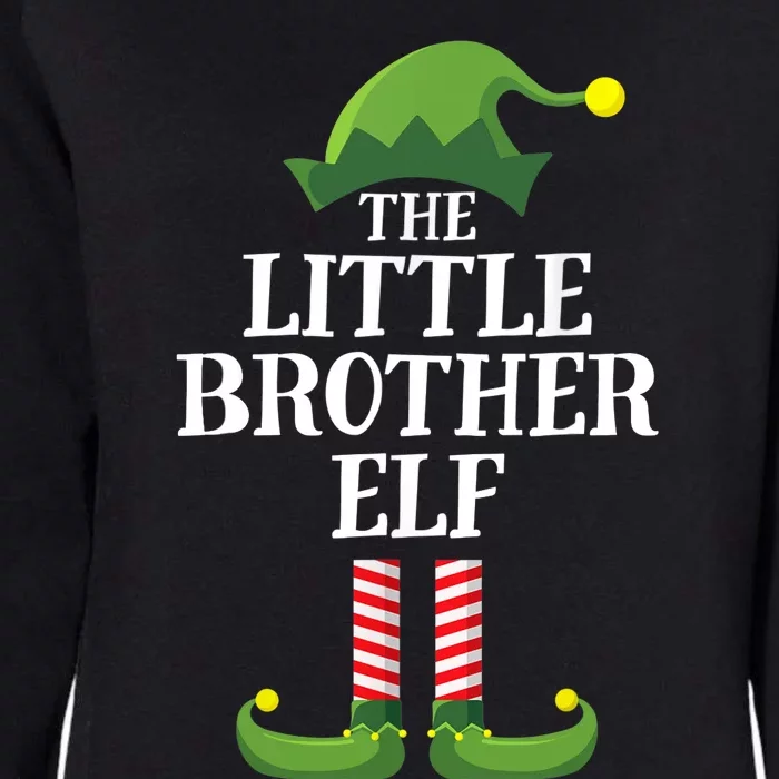 Little Brother Elf Matching Family Group Christmas Boy Elf Womens California Wash Sweatshirt