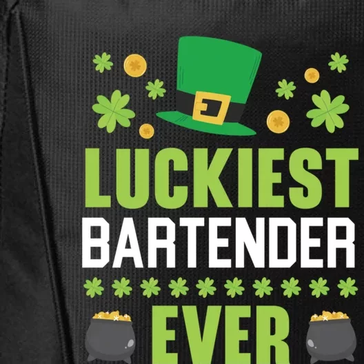 Luckiest Bartender Ever St Patrick's Saint Pattys Day Gift City Backpack