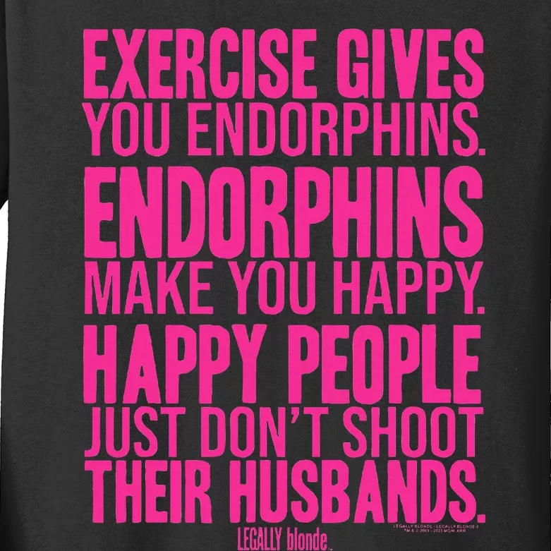 Legally Blonde Endorphins Kids Long Sleeve Shirt