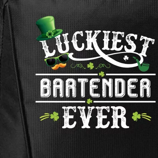 Luckiest Bartender Ever Leprechaun Hat St Patrick Day Gift City Backpack