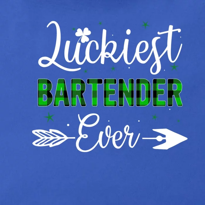 Luckiest Bartender Ever Patricks Day Best Gift For Bartender Great Gift Zip Tote Bag