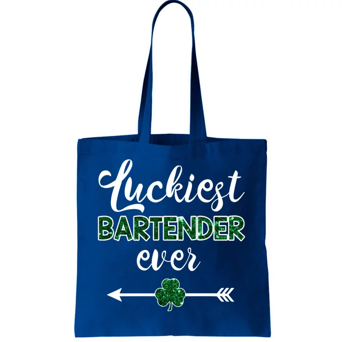 Luckiest Bartender Ever Gift Funny St Patrick's Day Gift Tote Bag