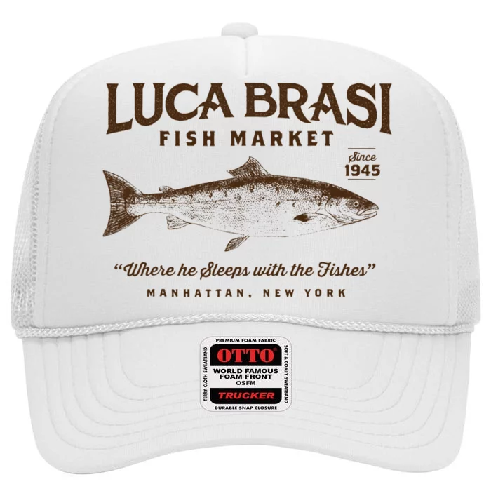 Luca Brasi Fish Market High Crown Mesh Trucker Hat