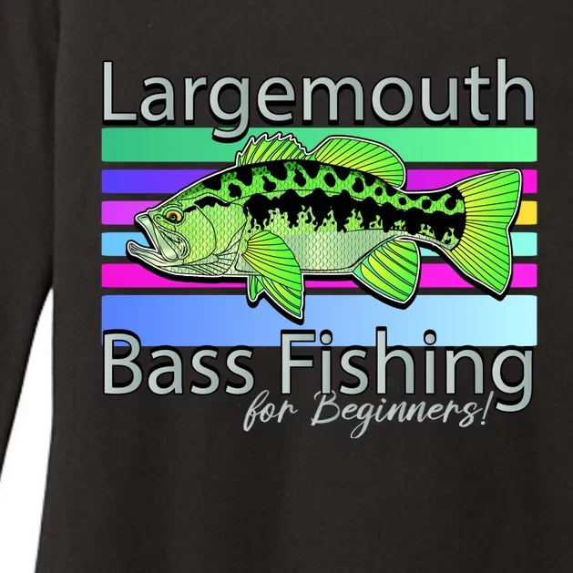 Largemouth Bass Fishing For Beginners Womens CVC Long Sleeve Shirt