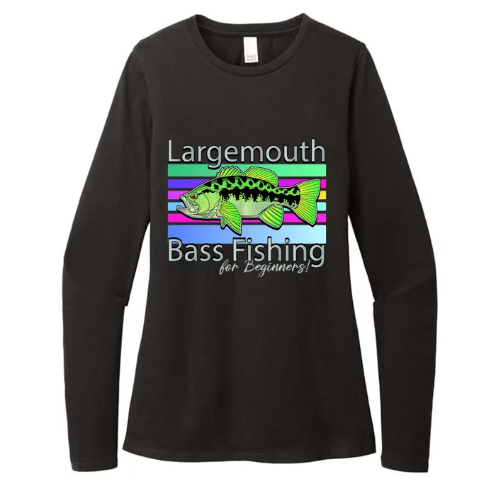 Largemouth Bass Fishing For Beginners Womens CVC Long Sleeve Shirt