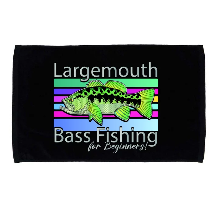 Largemouth Bass Fishing For Beginners Microfiber Hand Towel