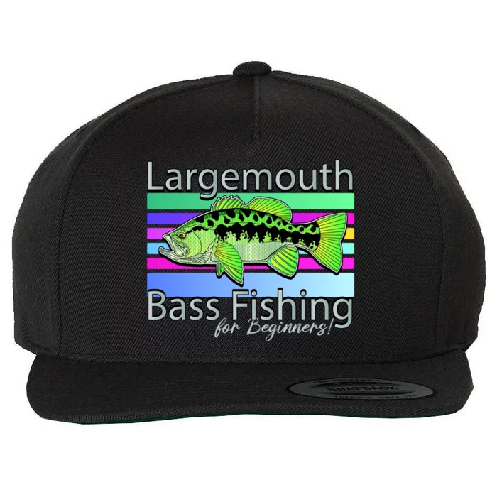 Largemouth Bass Fishing For Beginners Wool Snapback Cap