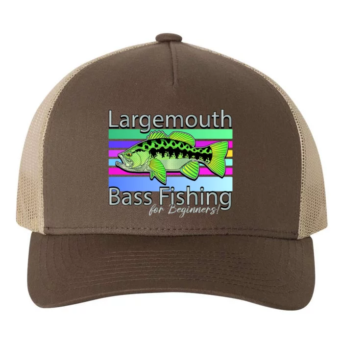 Largemouth Bass Fishing For Beginners Yupoong Adult 5-Panel Trucker Hat