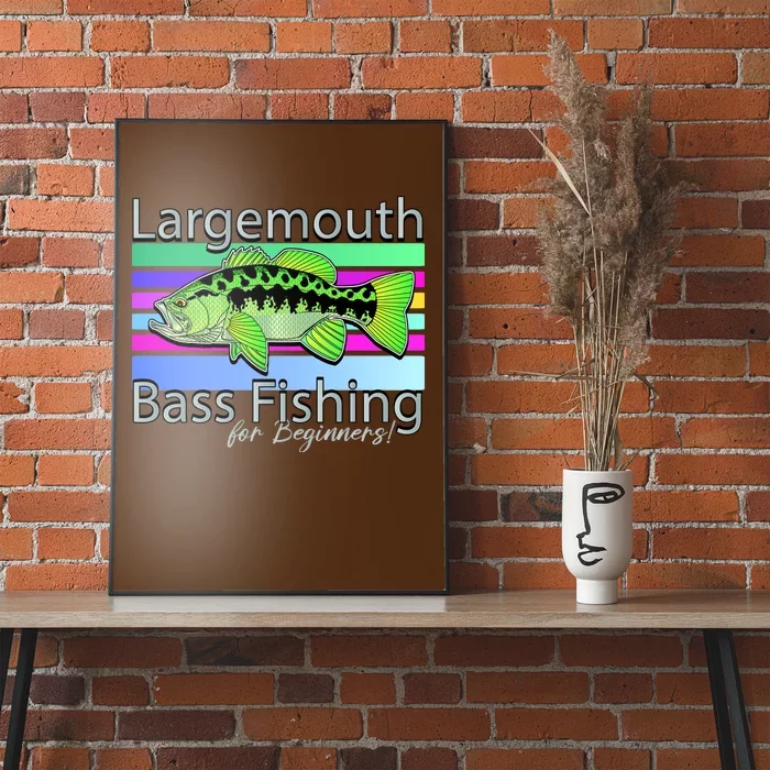 Largemouth Bass Fishing For Beginners Poster