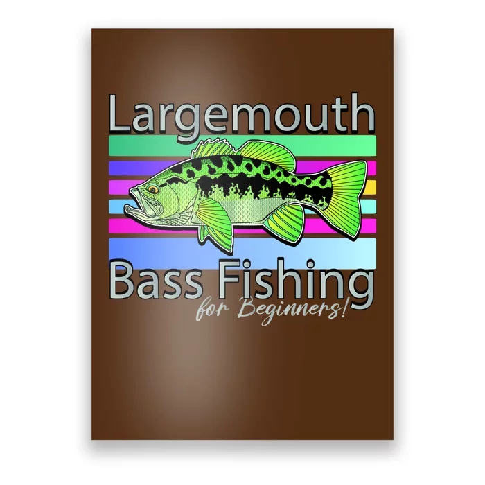 Largemouth Bass Fishing For Beginners Poster