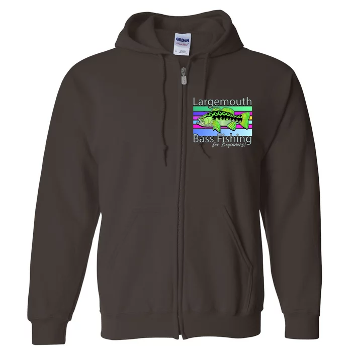 Largemouth Bass Fishing For Beginners Full Zip Hoodie