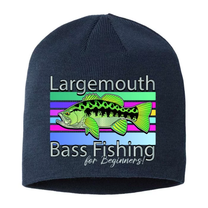 Largemouth Bass Fishing For Beginners 8 1/2in Sustainable Knit Beanie