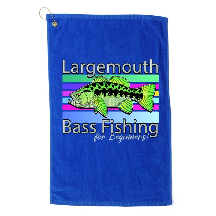 Largemouth Bass Fishing For Beginners Platinum Collection Golf Towel