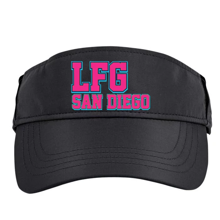 LFGSD Baseball Fan San Diego Sports LFG SD Adult Drive Performance Visor