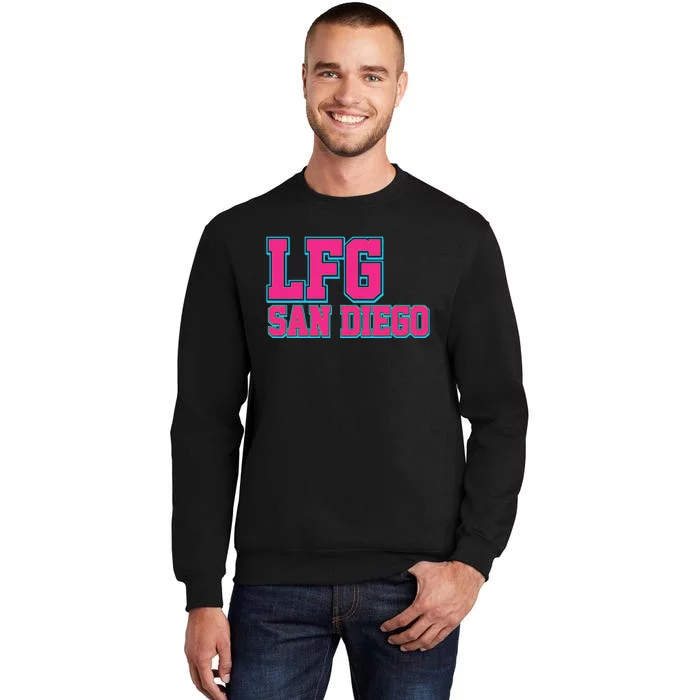 LFGSD Baseball Fan San Diego Sports LFG SD Tall Sweatshirt