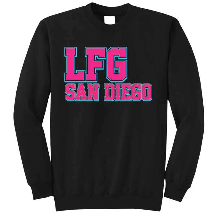 LFGSD Baseball Fan San Diego Sports LFG SD Tall Sweatshirt